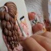 3D lány mézeskalács díszítés